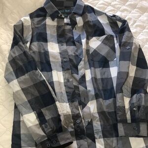 Plaid Button-Up Shirt